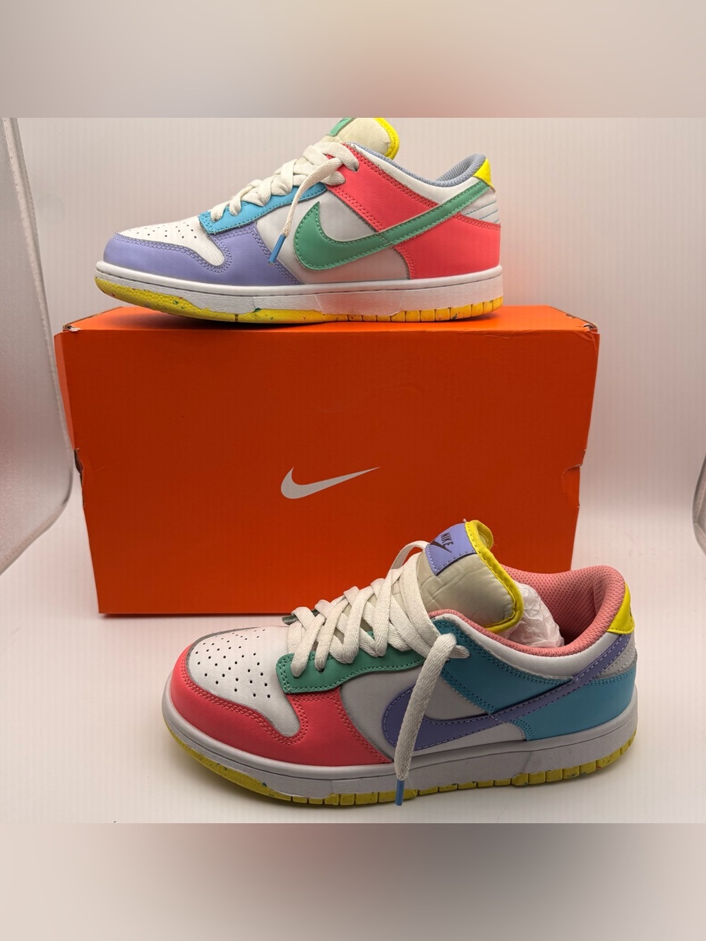 Nike Dunk Low Next Nature Pastel Multi DD1872-100 Women’s Size 7 Sneakers